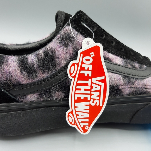 mix leopard old skool platform shoes